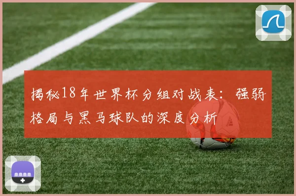 揭秘18年世界杯分组对战表：强弱格局与黑马球队的深度分析